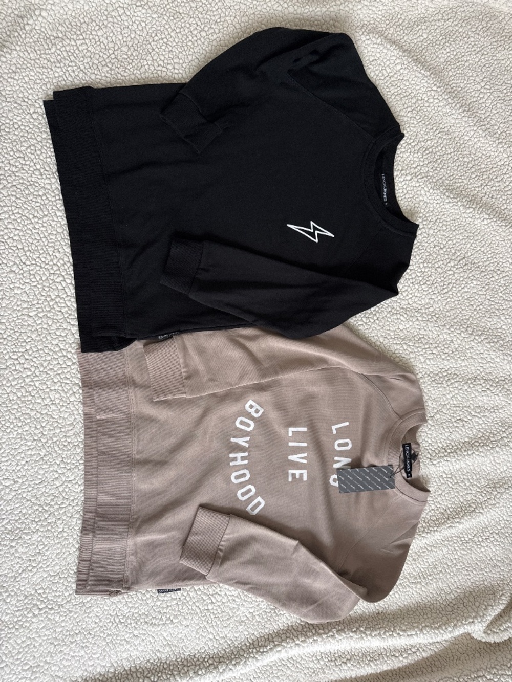 2 Lenox James crew necks
